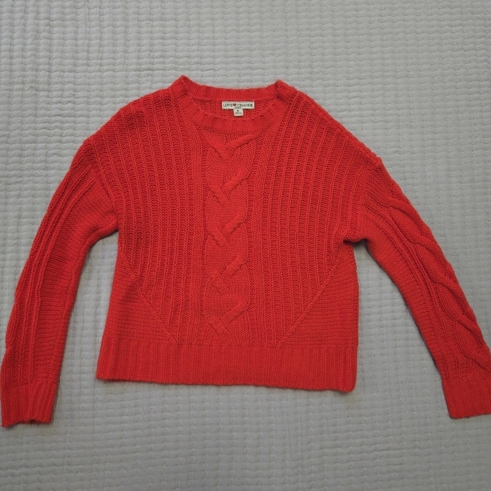 Love Change Italy- Knitted Long Sleeve Sweater Women’s Size Medium
